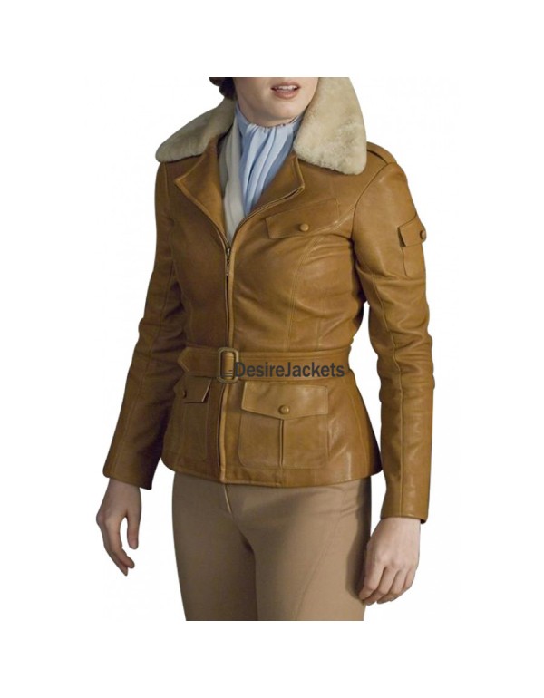 Night at the Museum 2 Amy Adams Fur Collar Jacket